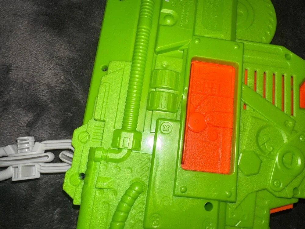 Nerf RevReaper Blaster Green Orange Toy Dart Gun with Clip
